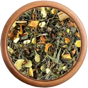 Zelený čaj s příchutí: Zelený čaj s dýní a mandlemi
