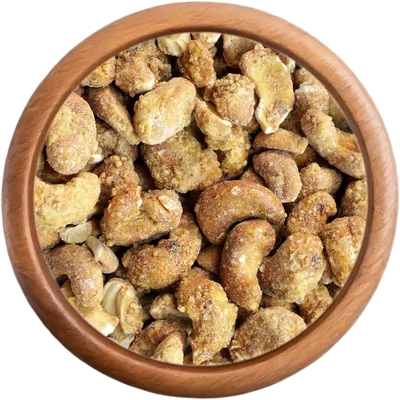 Kešu pražené s javorovým sirupem a chilli